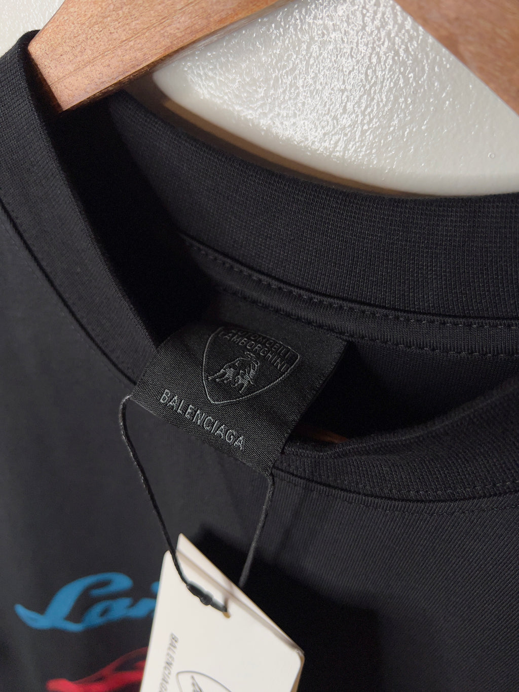 Balenciaga Black Automobili Lamborghini T-Shirt