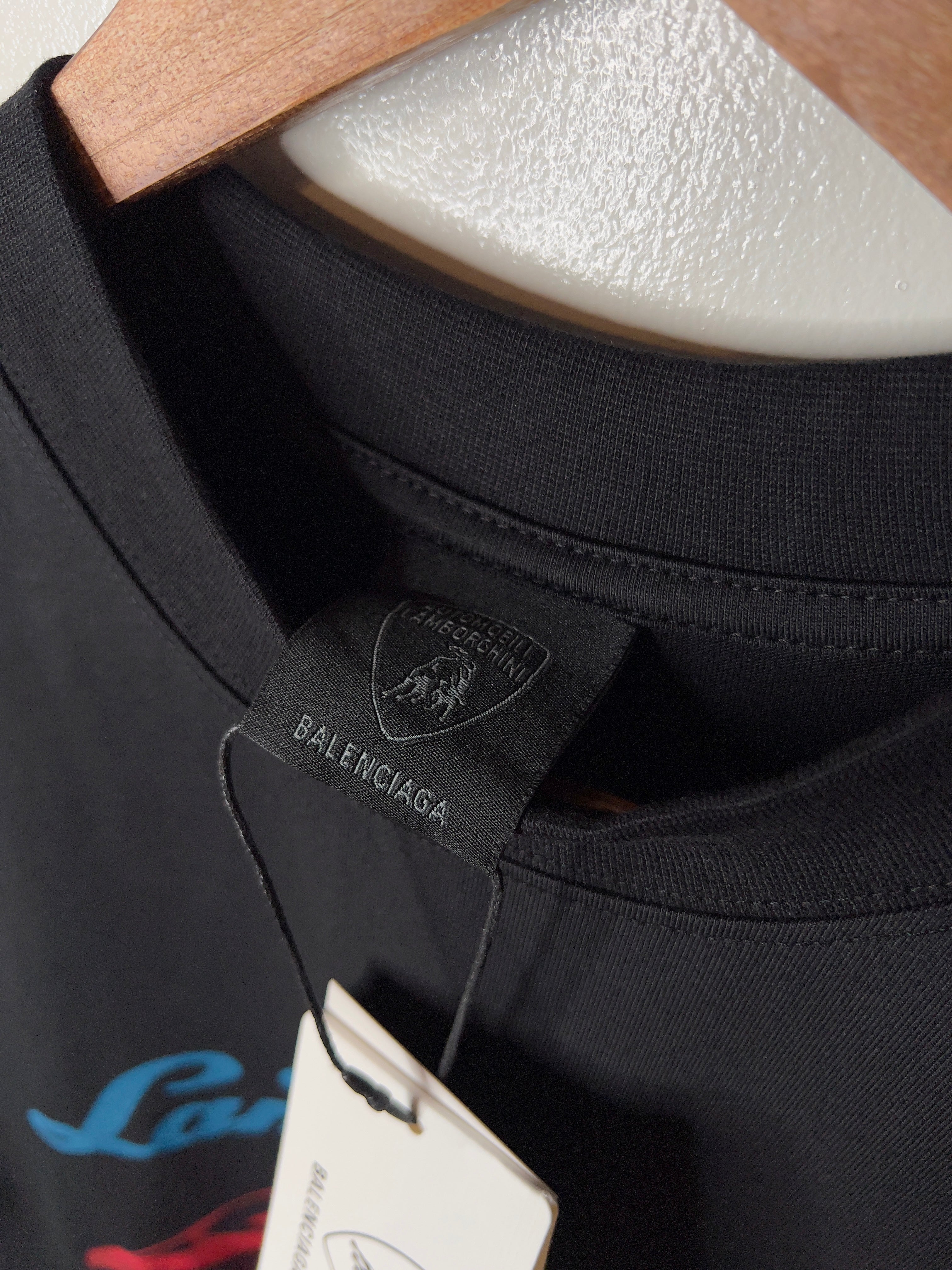 Balenciaga Black Automobili Lamborghini T-Shirt