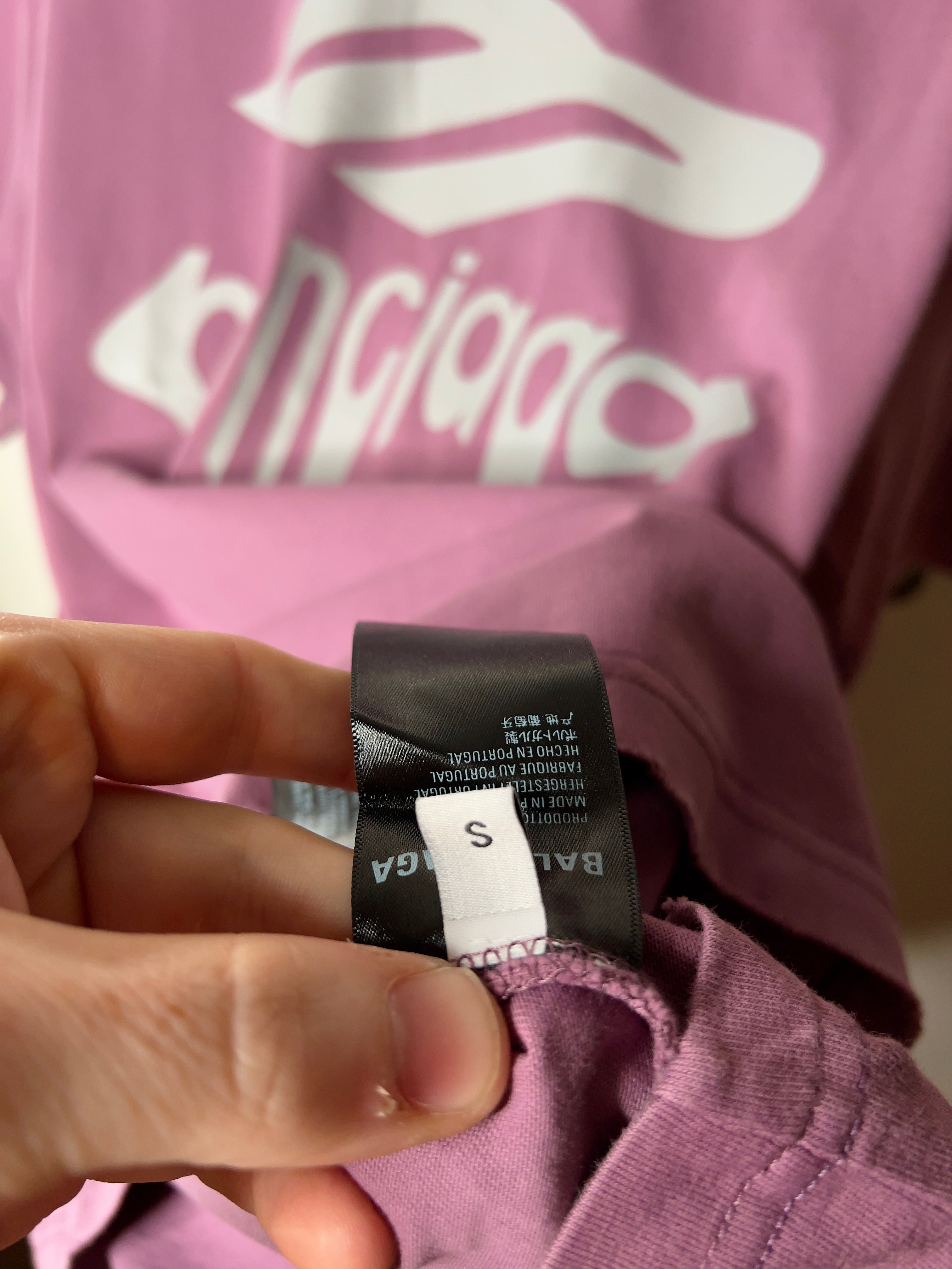 Balenciaga Purple 3B Liquified T-Shirt