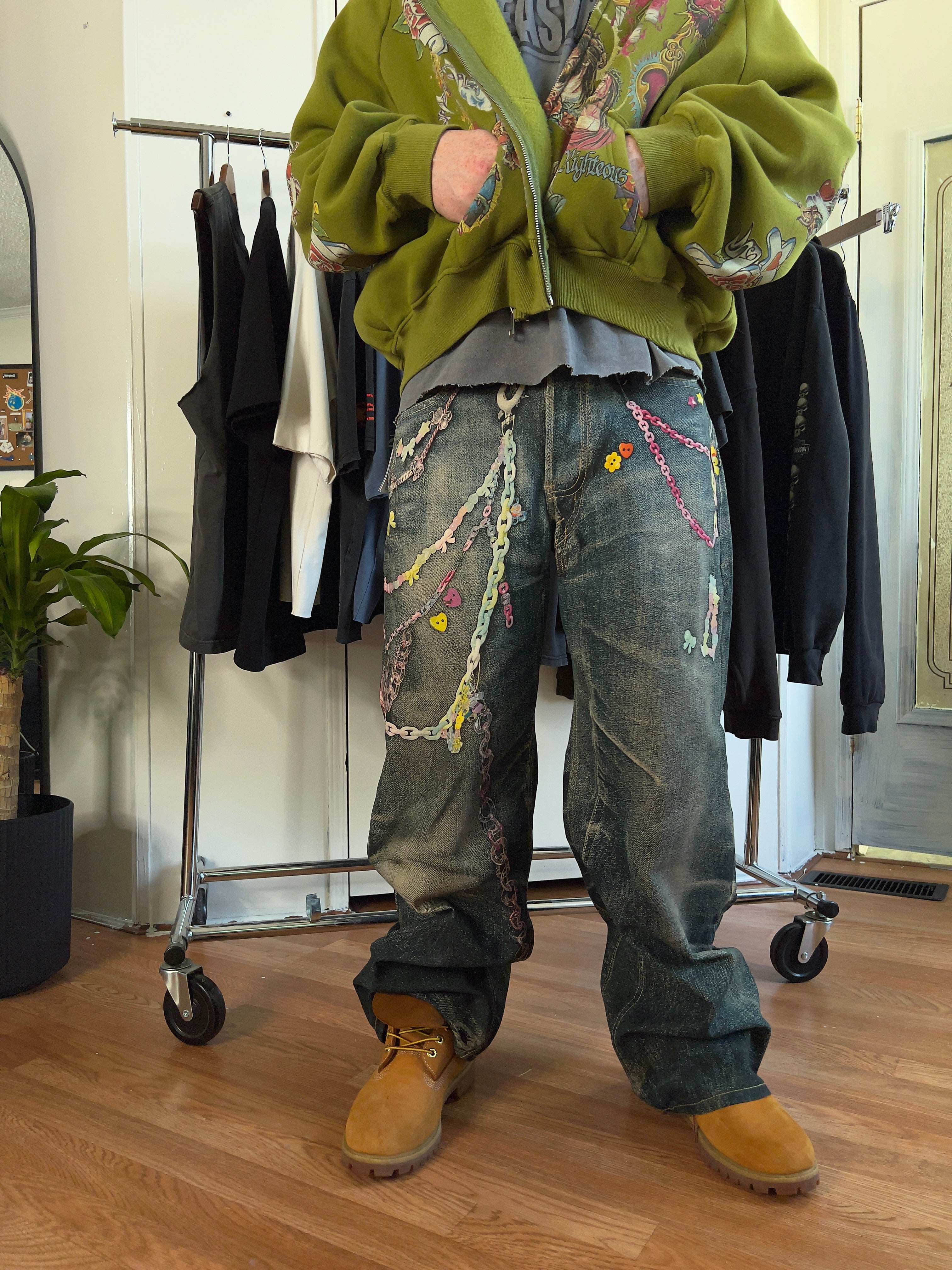 Acne Studios Candy Chain Baggy Jeans