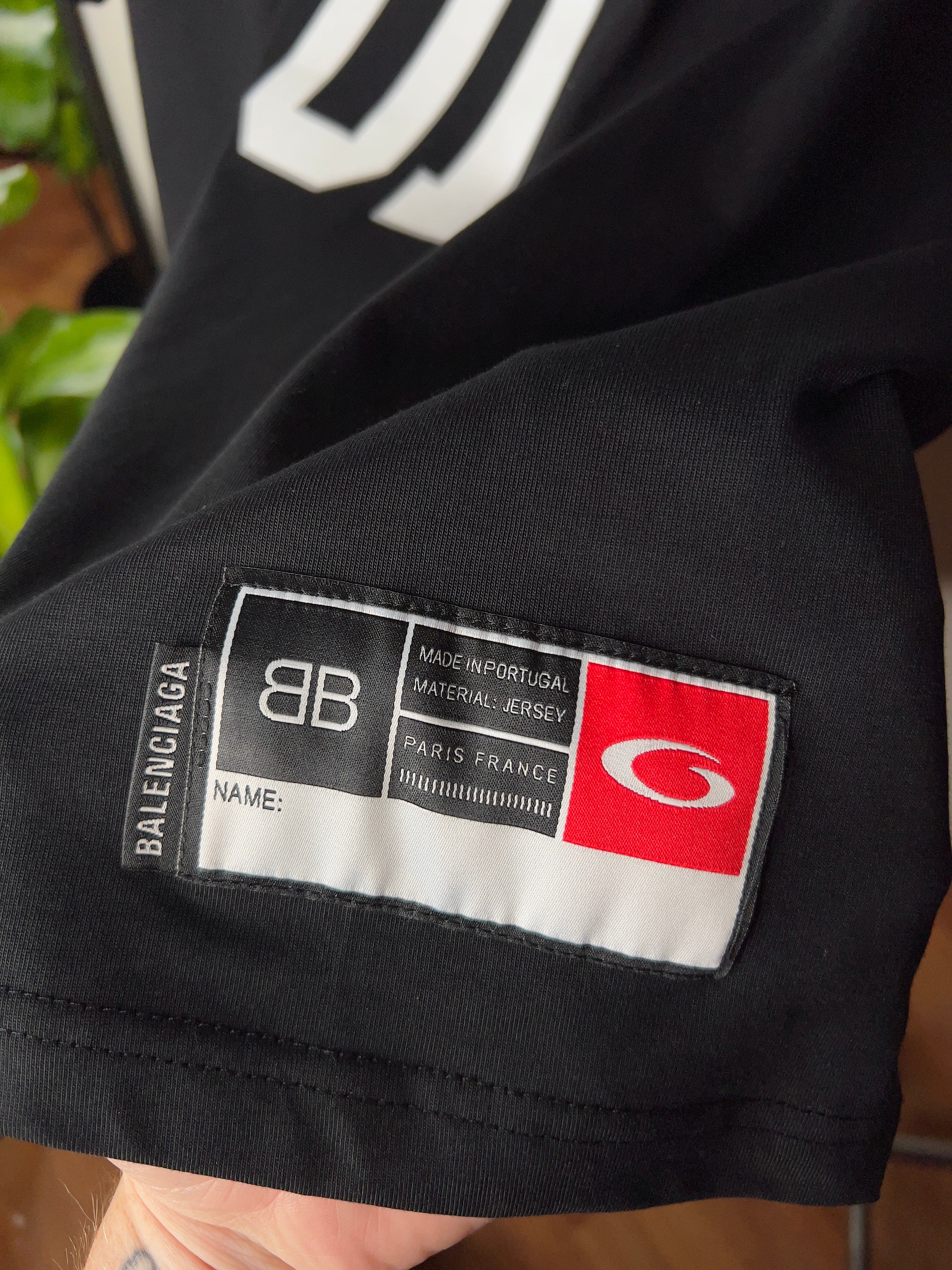 Balenciaga Black Basketball Jersey T-Shirt