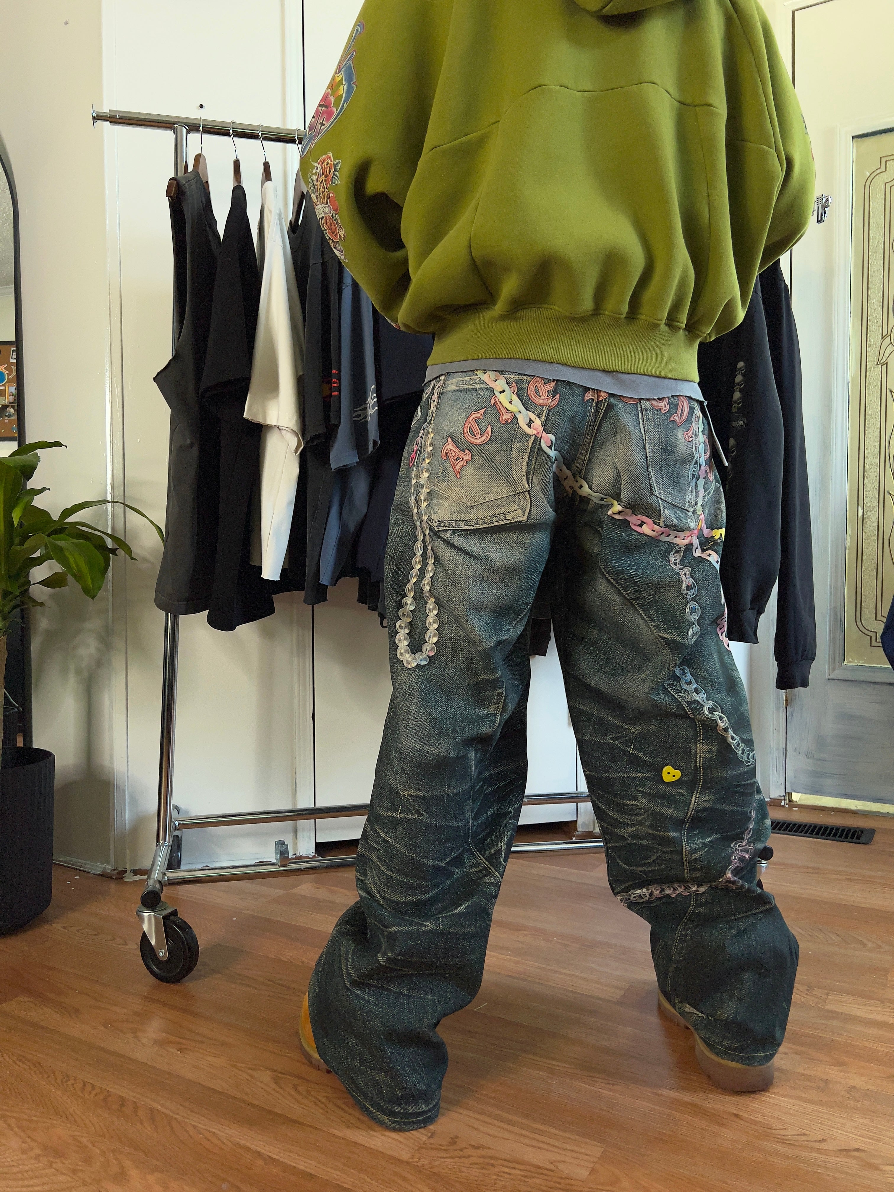 Acne Studios Candy Chain Baggy Jeans